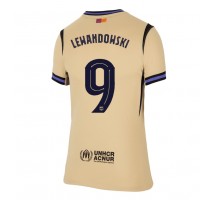 Barcelona Robert Lewandowski #9 Koszulka Wyjazdowa damskie 2025-26 Krótki Rękaw